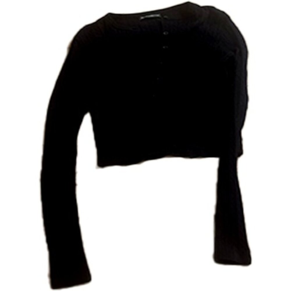 Brandy Melville Navy Blue Long Sleeve Cardigan Knitted, Never Worn